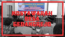 Musyawarah Desa (Musdes) RKPDes Desa Gedangrejo